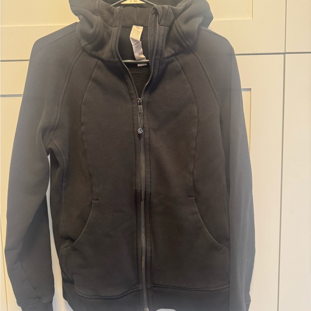 Lululemon Athletica Black Full  Zip-Up Hoodie Jacket Size 12